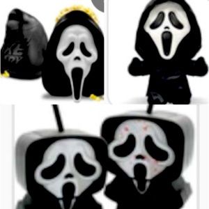 Scream Cinemark Popcorn Bucket, Sippers and Plushie Bundle Complete Horror Set